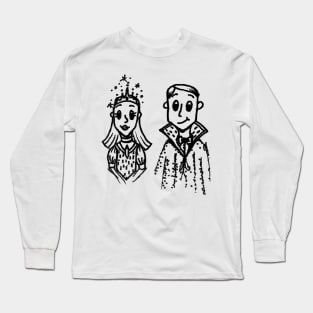 Royal Prince and Princess Doodle Long Sleeve T-Shirt